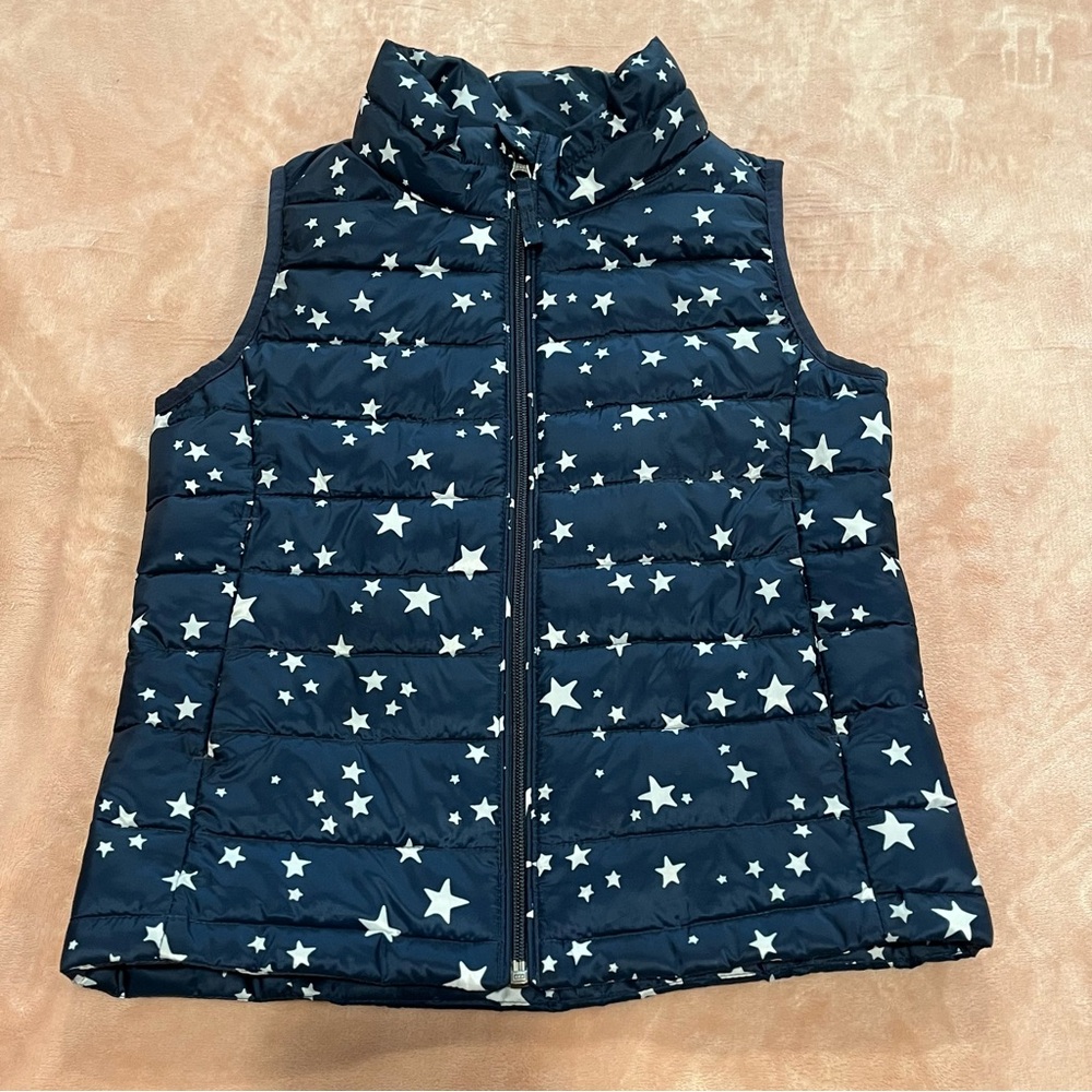 Amazon Essentials Girls' Lightweight Water-Resistant Packable Puffer Vest Navy